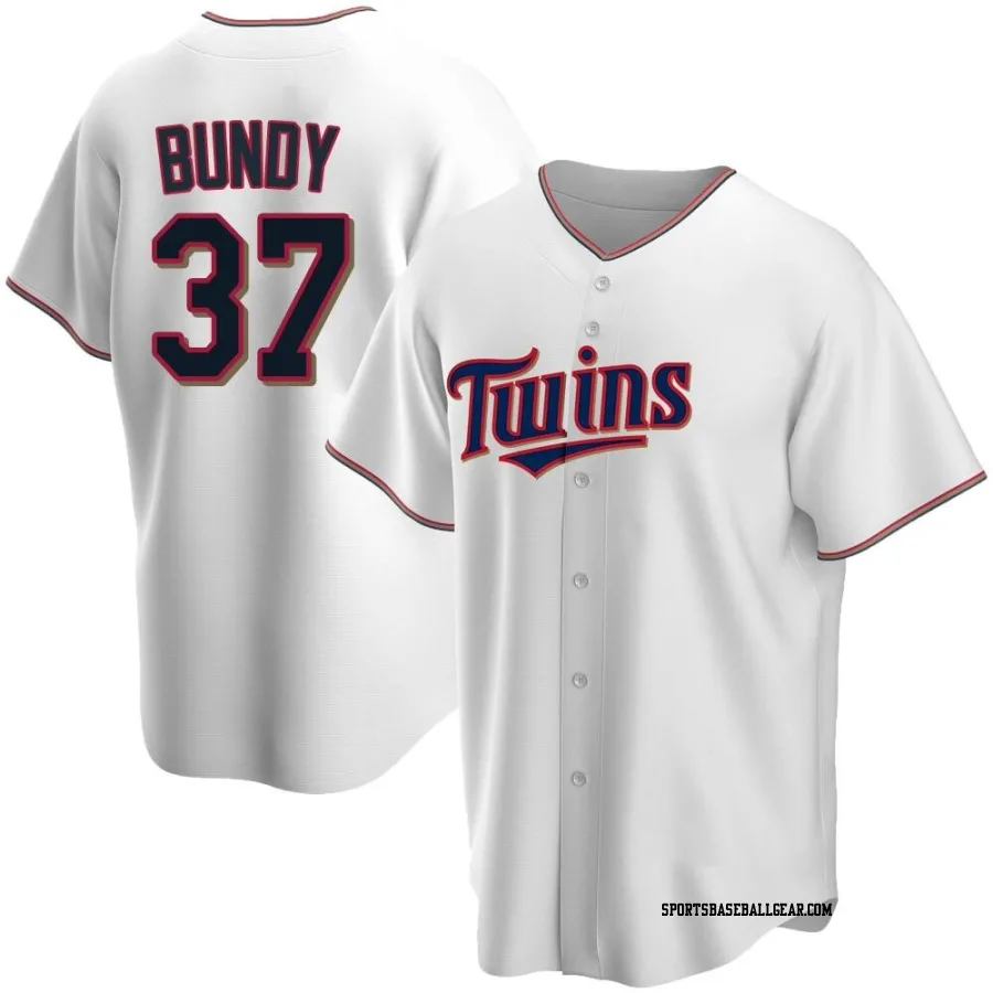 Dylan Bundy Men's Minnesota Twins White Replica Home Jersey