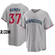 Dylan Bundy Youth Minnesota Twins Gray Replica Road Jersey