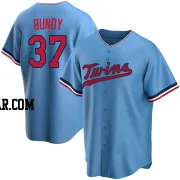 Dylan Bundy Youth Minnesota Twins Light Blue Replica Alternate Jersey