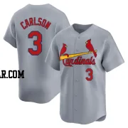 Dylan Carlson Men's St. Louis Cardinals Gray Limited Away Jersey