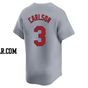 Dylan Carlson Men's St. Louis Cardinals Gray Limited Away Jersey