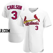 Dylan Carlson Men's St. Louis Cardinals White Authentic Home Jersey