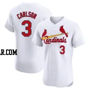 Dylan Carlson Men's St. Louis Cardinals White Elite Home Jersey