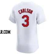 Dylan Carlson Men's St. Louis Cardinals White Elite Home Jersey