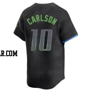 Dylan Carlson Men's Tampa Bay Rays Charcoal Limited 2024 City Connect Jersey