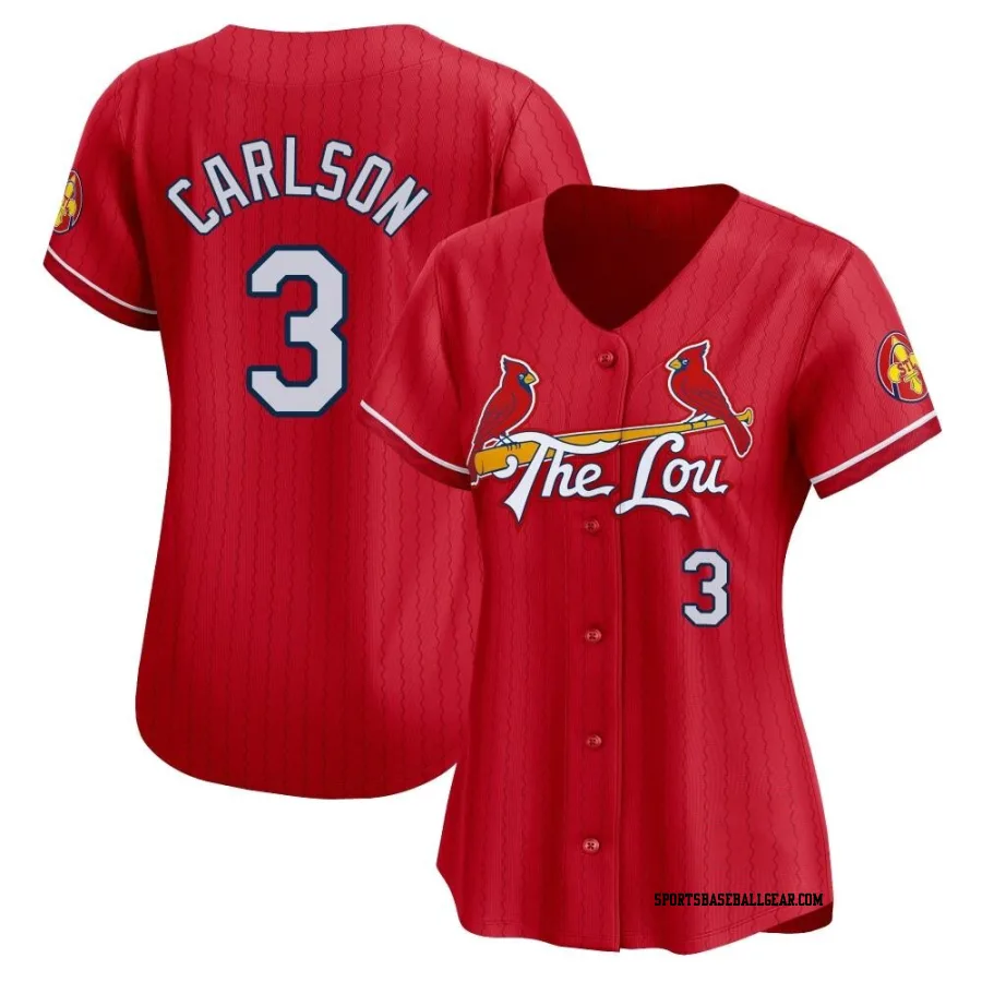 Dylan Carlson Women's St. Louis Cardinals Red Limited 2024 City Connect Jersey