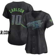 Dylan Carlson Women's Tampa Bay Rays Charcoal Limited 2024 City Connect Jersey