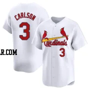 Dylan Carlson Youth St. Louis Cardinals White Limited Home Jersey