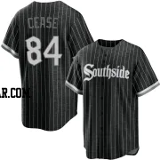 Dylan Cease Men's Chicago White Sox Black Replica 2021 City Connect Jersey