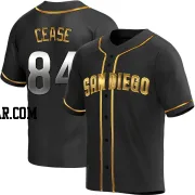 Dylan Cease Men's San Diego Padres Black Golden Replica Alternate Jersey