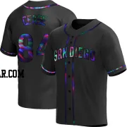 Dylan Cease Men's San Diego Padres Black Holographic Replica Alternate Jersey