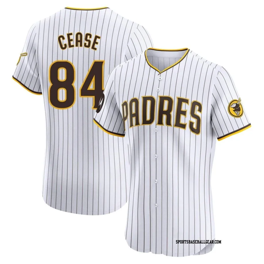 Dylan Cease Men's San Diego Padres White Elite Home Patch Jersey