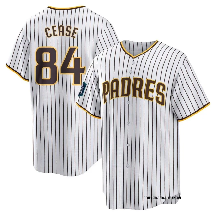 Dylan Cease Men's San Diego Padres White Replica 2024 World Tour Seoul Series Home Jersey