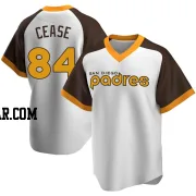 Dylan Cease Men's San Diego Padres White Replica Home Cooperstown Collection Jersey