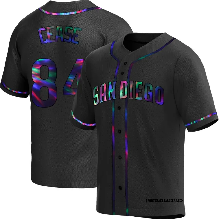 Dylan Cease Youth San Diego Padres Black Holographic Replica Alternate Jersey