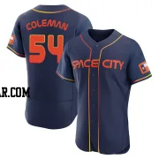 Dylan Coleman Men's Houston Astros Navy Authentic 2022 City Connect Jersey