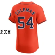 Dylan Coleman Men's Houston Astros Orange Elite Alternate Vapor Premier Jersey