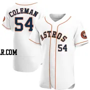 Dylan Coleman Men's Houston Astros White Authentic Home Jersey