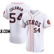 Dylan Coleman Men's Houston Astros White Elite Home Jersey