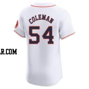 Dylan Coleman Men's Houston Astros White Elite Home Jersey