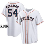 Dylan Coleman Men's Houston Astros White Replica 2022 World Series Champions Home Jersey