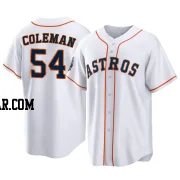 Dylan Coleman Men's Houston Astros White Replica 2022 World Series Home Jersey