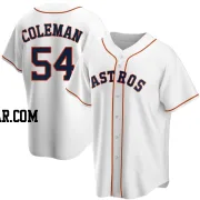 Dylan Coleman Men's Houston Astros White Replica Home Jersey