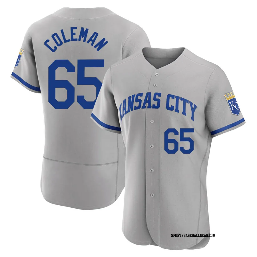 Dylan Coleman Men's Kansas City Royals Gray Authentic 2022 Road Jersey