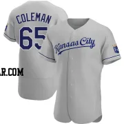 Dylan Coleman Men's Kansas City Royals Gray Authentic Road Jersey