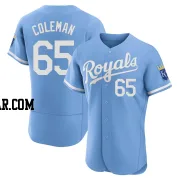 Dylan Coleman Men's Kansas City Royals Light Blue Authentic 2022 Alternate Jersey