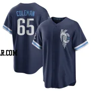 Dylan Coleman Men's Kansas City Royals Navy Replica 2022 City Connect Jersey