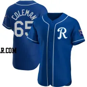 Dylan Coleman Men's Kansas City Royals Royal Authentic Alternate Jersey