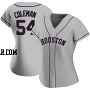 Dylan Coleman Women's Houston Astros Gray Authentic Road 2020 Jersey