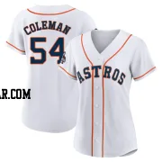 Dylan Coleman Women's Houston Astros White Authentic 2022 World Series Champions Home Jersey