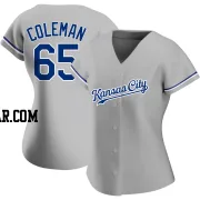 Dylan Coleman Women's Kansas City Royals Gray Authentic Road Jersey