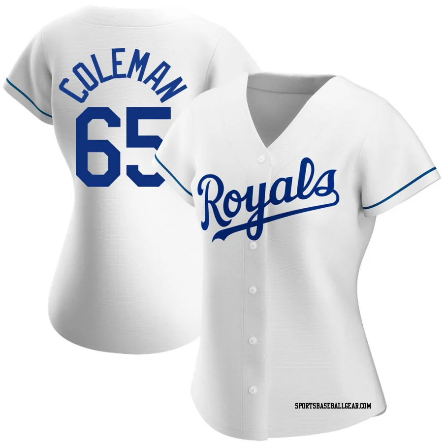 Dylan Coleman Women's Kansas City Royals White Authentic Home Jersey