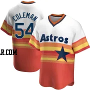 Dylan Coleman Youth Houston Astros White Replica Home Cooperstown Collection Jersey