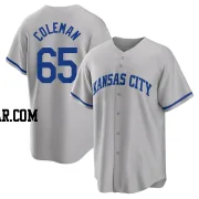 Dylan Coleman Youth Kansas City Royals Gray Replica 2022 Road Jersey