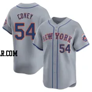 Dylan Covey Men's New York Mets Gray Limited Away Jersey