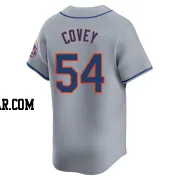 Dylan Covey Men's New York Mets Gray Limited Away Jersey