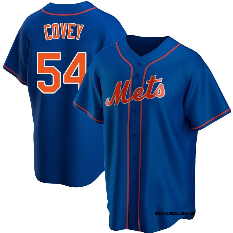 Dylan Covey Men's New York Mets Royal Replica Alternate Jersey