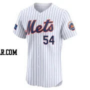 Dylan Covey Men's New York Mets White Elite Home Patch Jersey