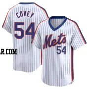 Dylan Covey Men's New York Mets White Limited Cooperstown Collection Jersey