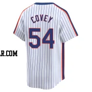 Dylan Covey Men's New York Mets White Limited Cooperstown Collection Jersey