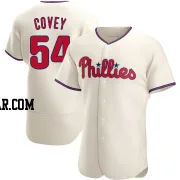 Dylan Covey Men's Philadelphia Phillies Cream Authentic Alternate Jersey