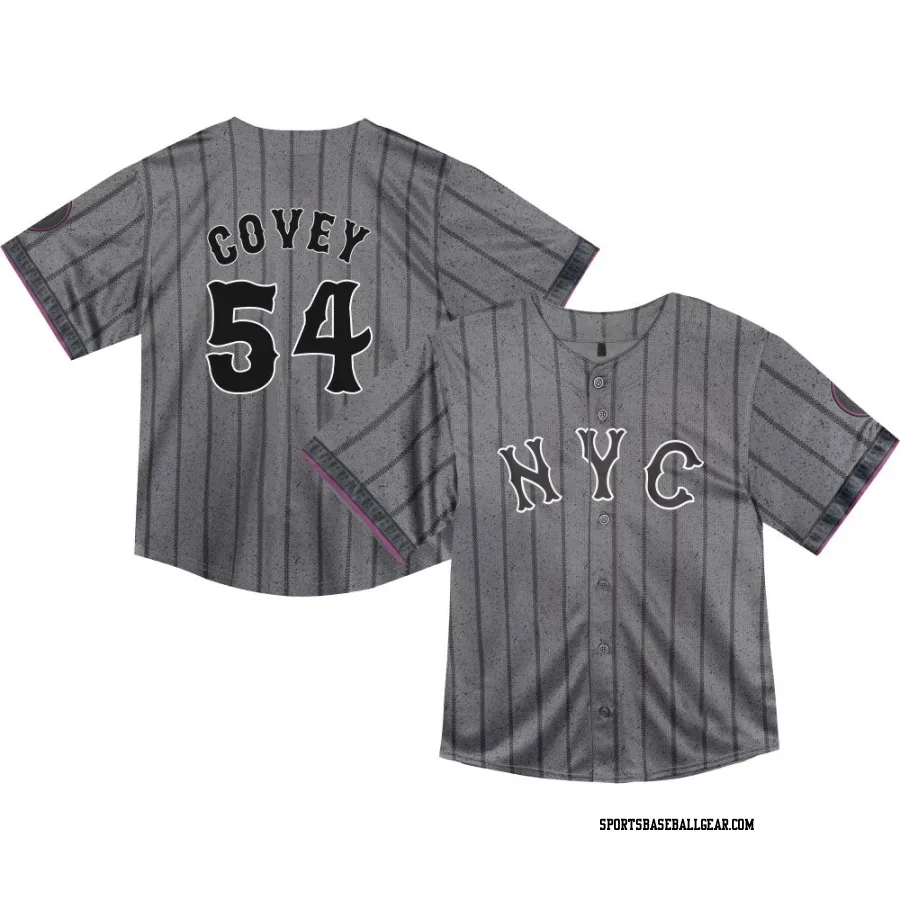 Dylan Covey Toddler New York Mets Limited Graphite 2024 City Connect Jersey