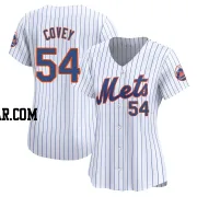 Dylan Covey Women's New York Mets White Limited Home Jersey