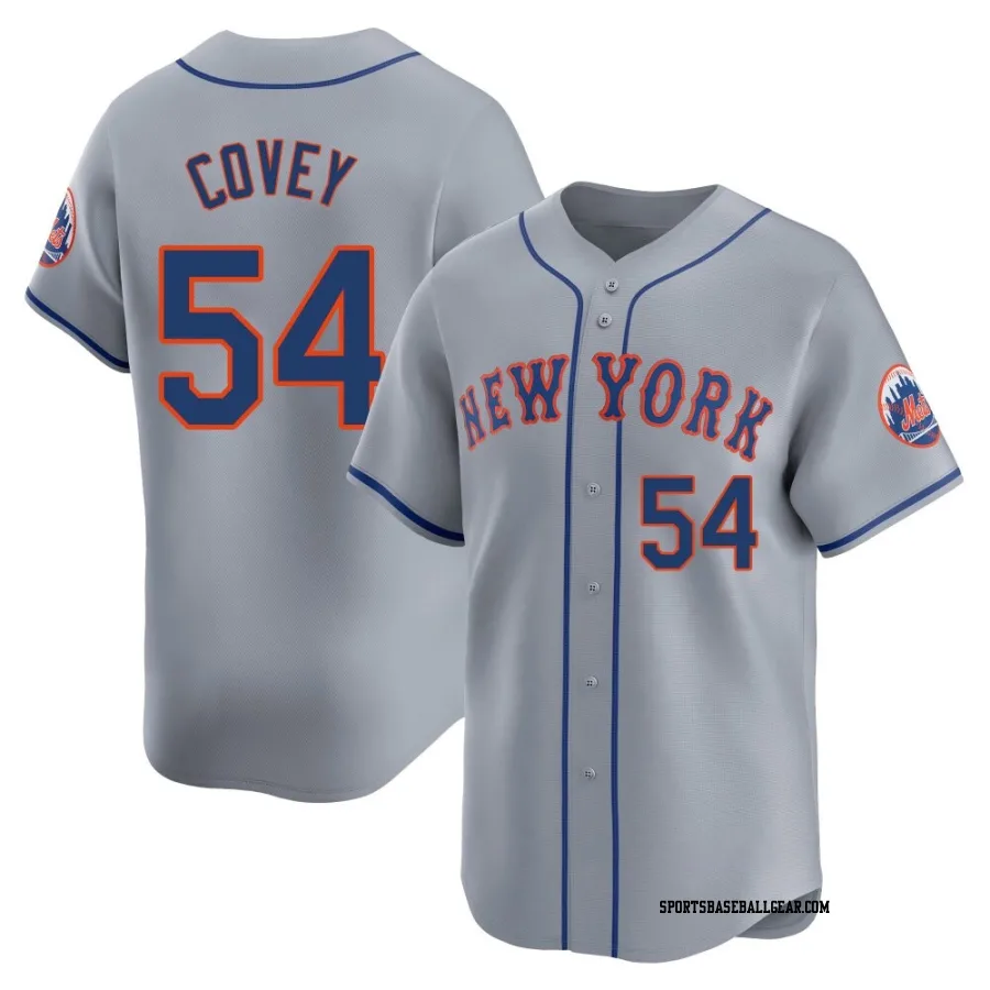 Dylan Covey Youth New York Mets Gray Limited Away Jersey