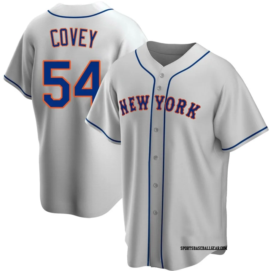 Dylan Covey Youth New York Mets Gray Replica Road Jersey