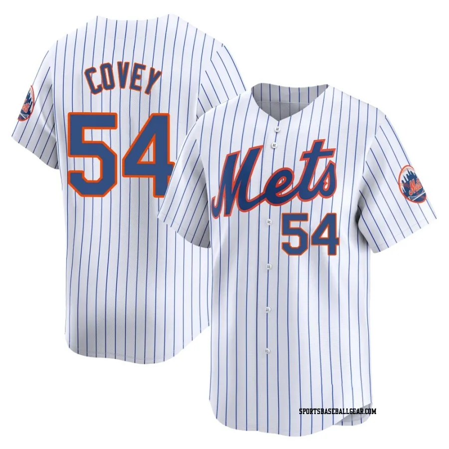 Dylan Covey Youth New York Mets White Limited Home Jersey